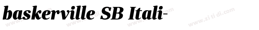 baskerville SB Itali字体转换